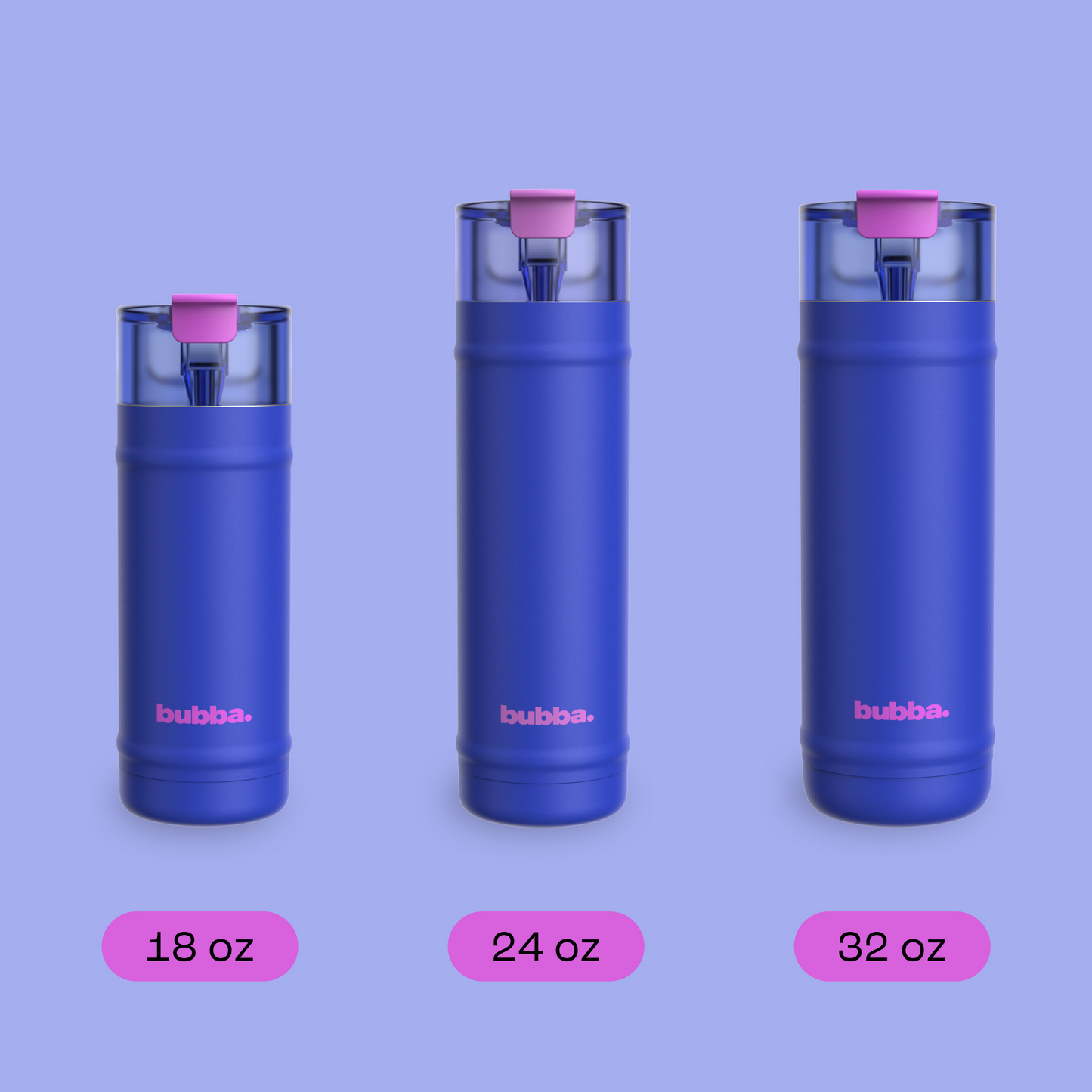 bubba 18 oz DualSip Insulated Stainless Steel Water Bottle - Ocean Energy - US 1472