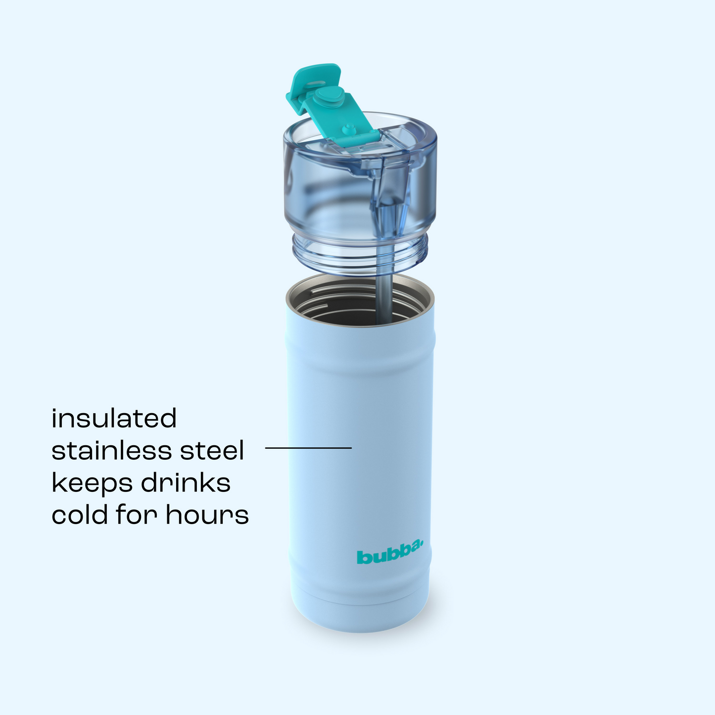 bubba 18 oz DualSip Insulated Stainless Steel Water Bottle - Daydreamin - US 1807