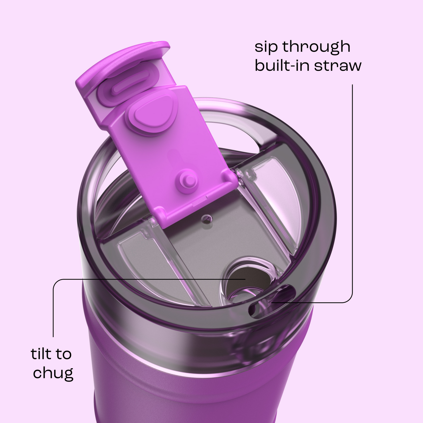 bubba 18 oz DualSip Insulated Stainless Steel Water Bottle - Mood Booster - US 3031
