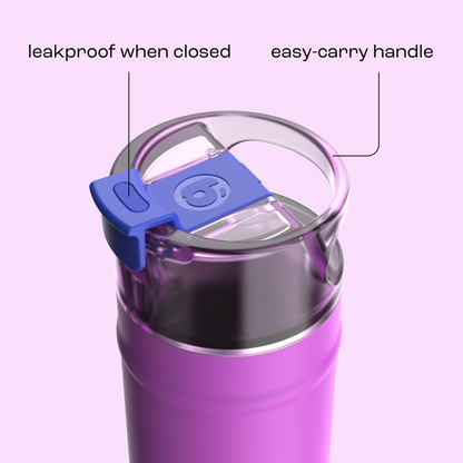 bubba 18 oz DualSip Insulated Stainless Steel Water Bottle - Mood Booster - US 3031