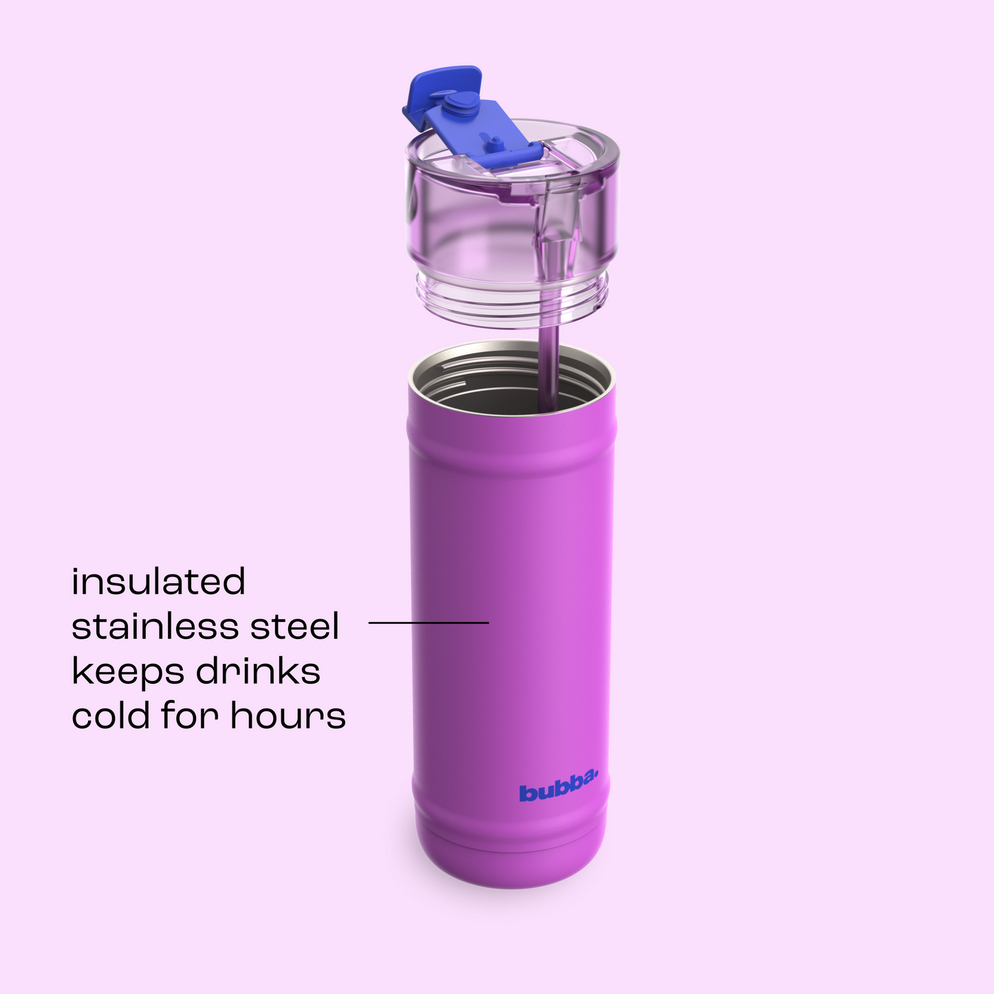 bubba 32 oz DualSip Insulated Stainless Steel Water Bottle - Mood Booster - US 6030