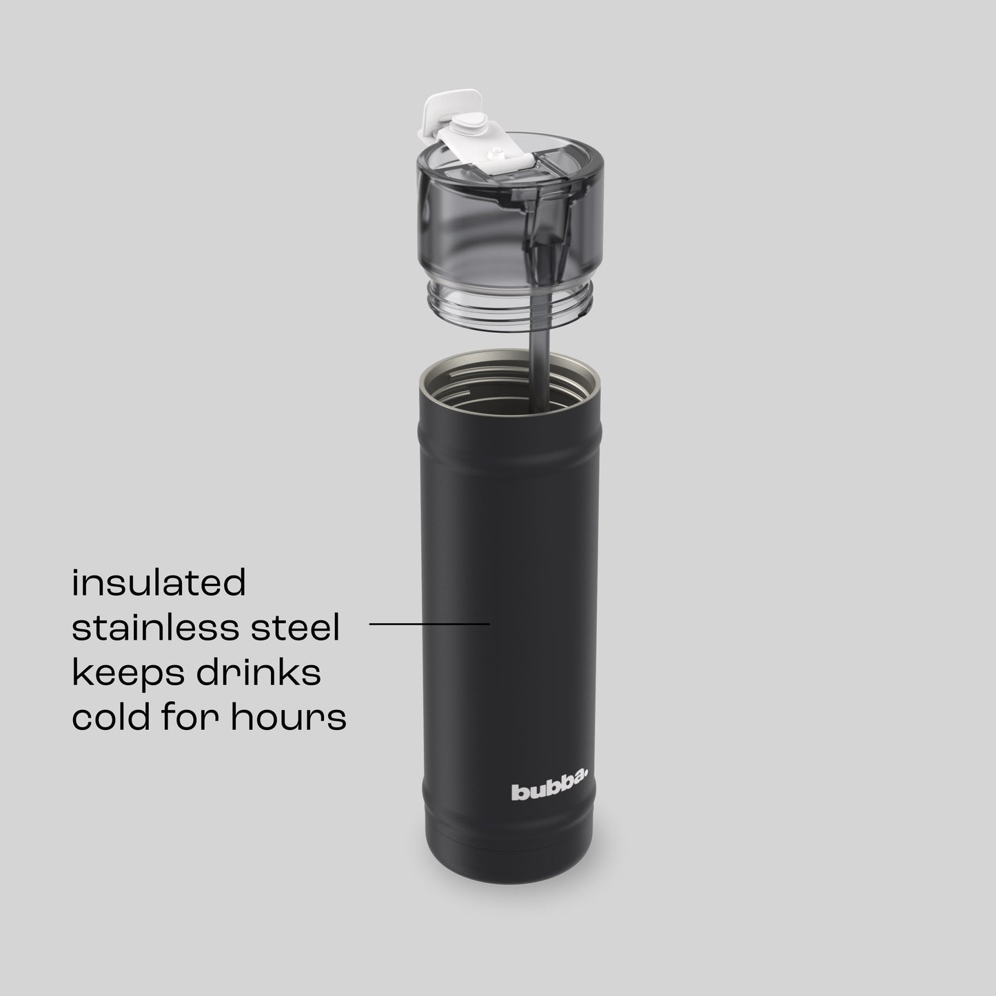 bubba 24 oz DualSip Insulated Stainless Steel Water Bottle - Office Siren - US 3890