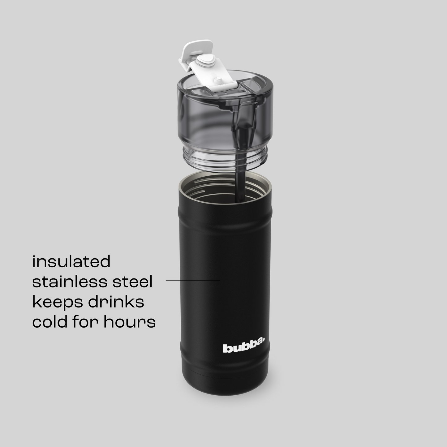 bubba 18 oz DualSip Insulated Stainless Steel Water Bottle -  Office Siren - US 2416