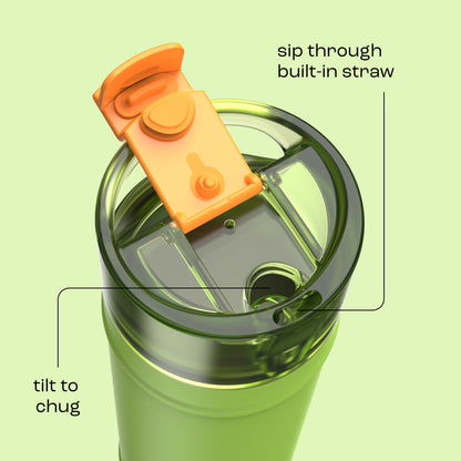 bubba 24 oz DualSip Insulated Stainless Steel Water Bottle - Glow Up - US 4334