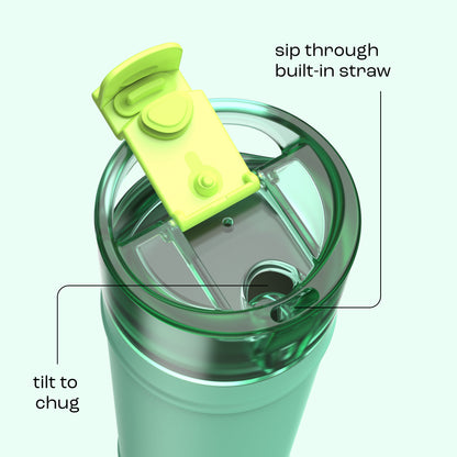 bubba 24 oz DualSip Insulated Stainless Steel Water Bottle - Tropical Eclipse - US 1065