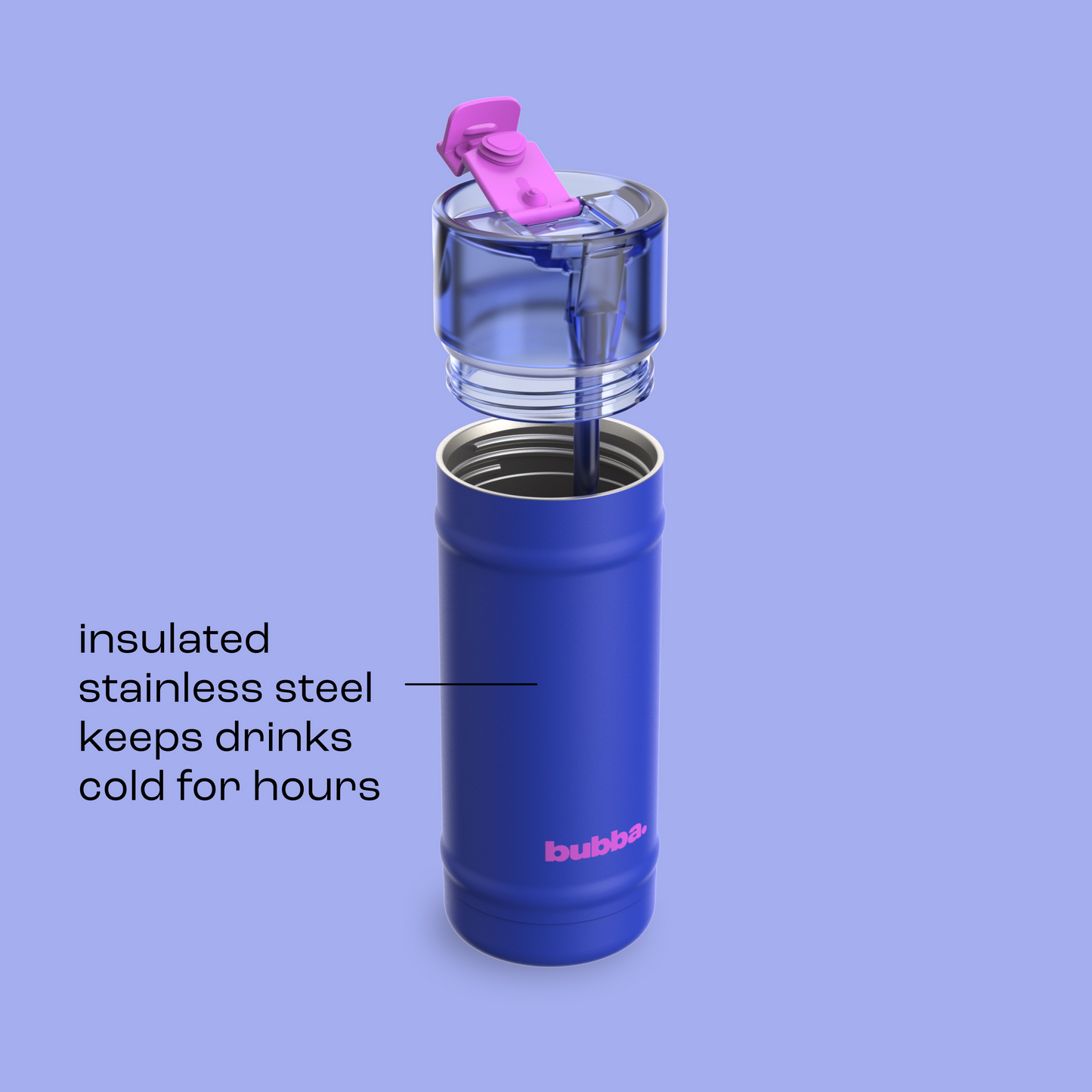 bubba 18 oz DualSip Insulated Stainless Steel Water Bottle - Ocean Energy - US 1472