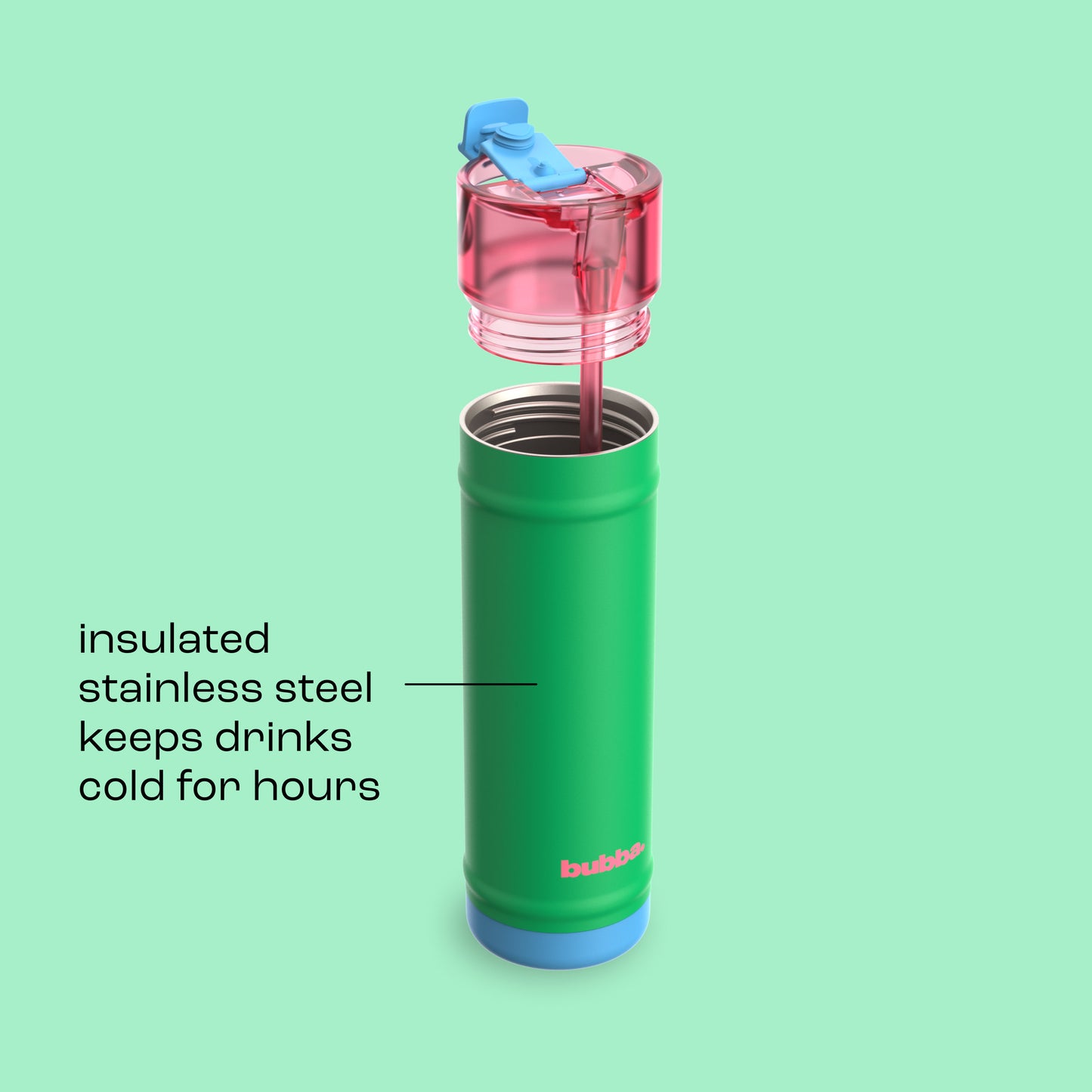 bubba 24 oz DualSip Insulated Stainless Steel Water Bottle - Fresh Serve - US 2057
