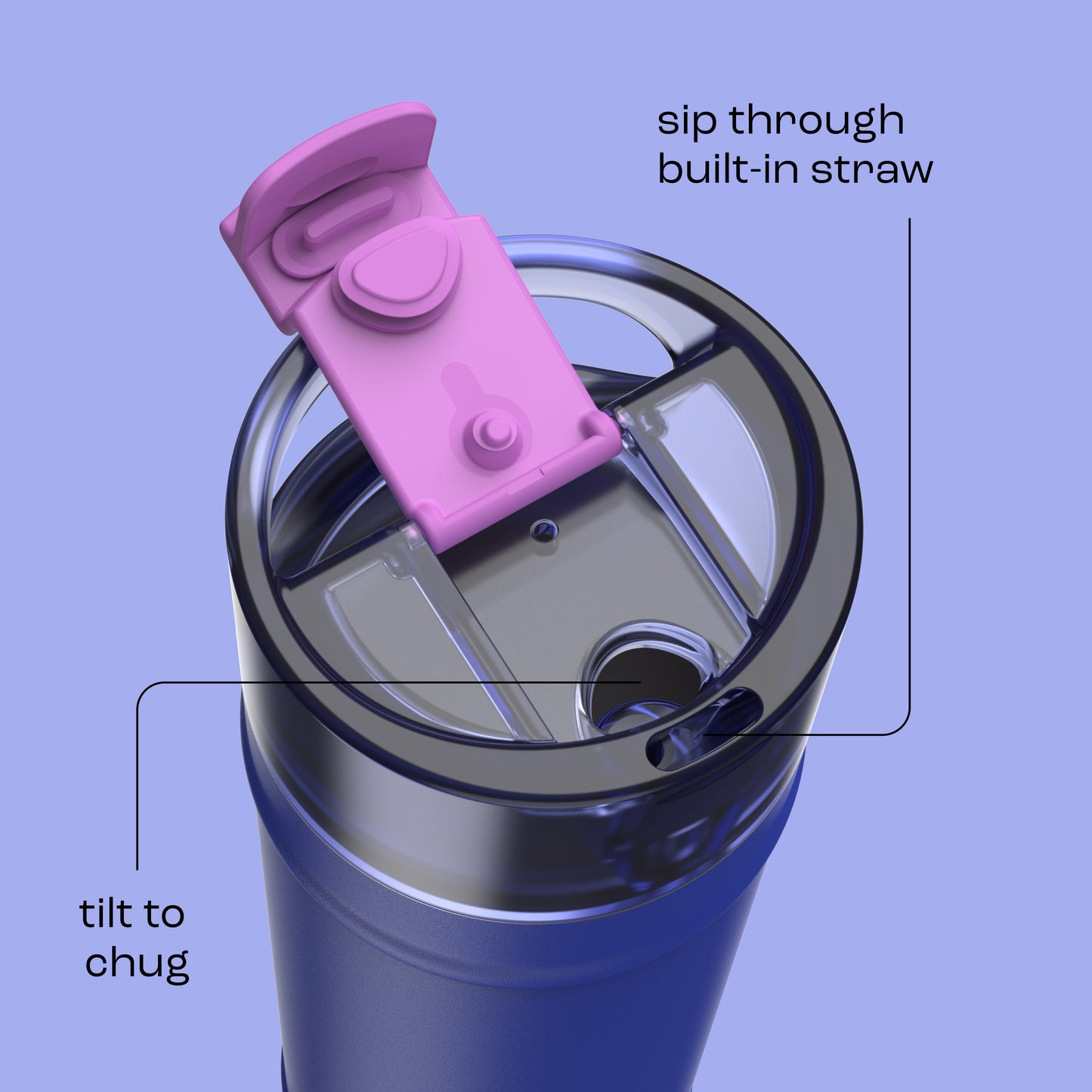 bubba 24 oz DualSip Insulated Stainless Steel Water Bottle - Ocean Energy - US 9314